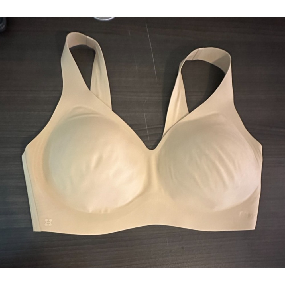 HUUG Invisible Plunge Wireless Bra Nude Seamless Pullover Comfort XL